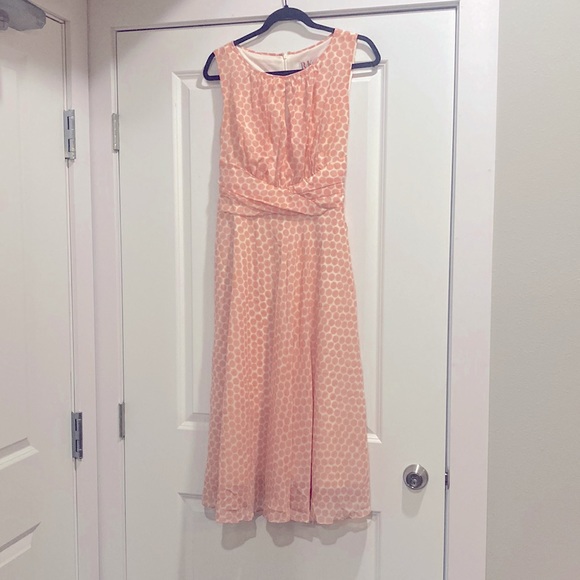 Pink polka dot swing dress - Picture 2 of 5